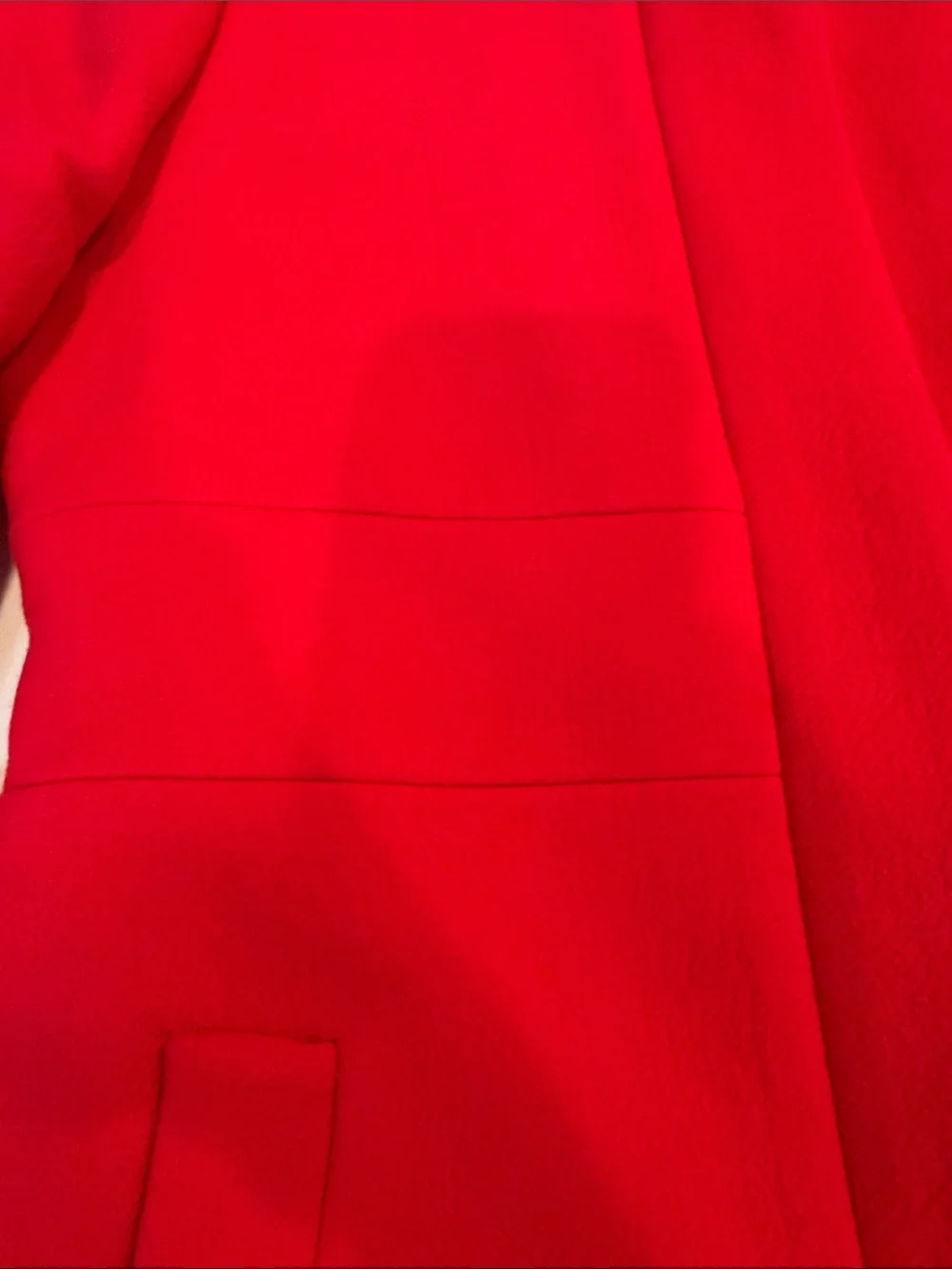J Crew double cloth deep red Belted Coat with Stand Collar